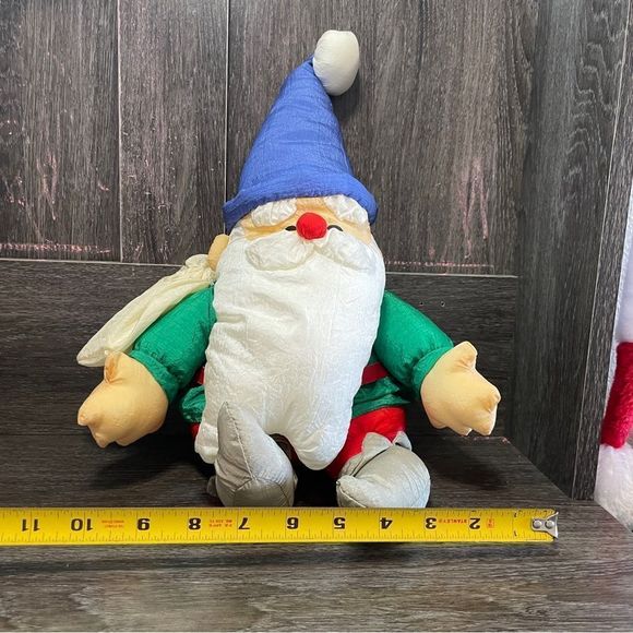 Vintage Santa plush small stuffed Santa’s helper elf Christmas plush holiday - Picture 7 of 8